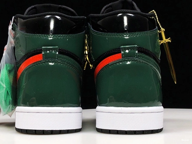 Bmlin Shoes OG Team 1 High Jordan Air AV3905-038 Black x Orange-Fir Retro SoleFly 0822